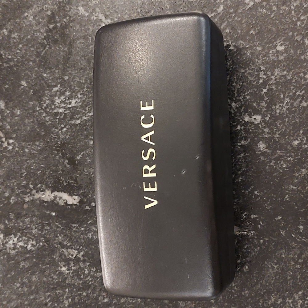 VERSACE Sunglass Case Used See Photos